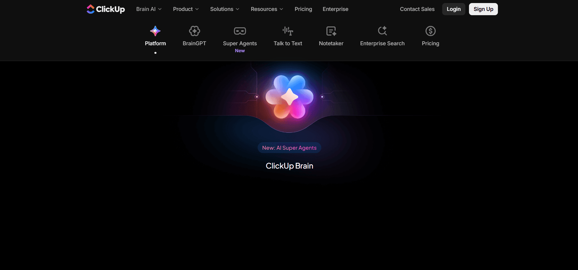 ClickUp Brain Tool Interface