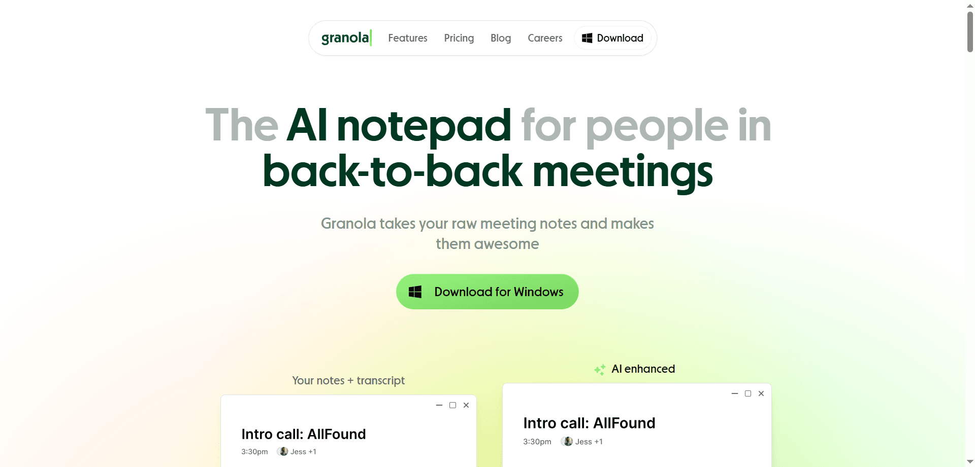 Granola Tool Interface
