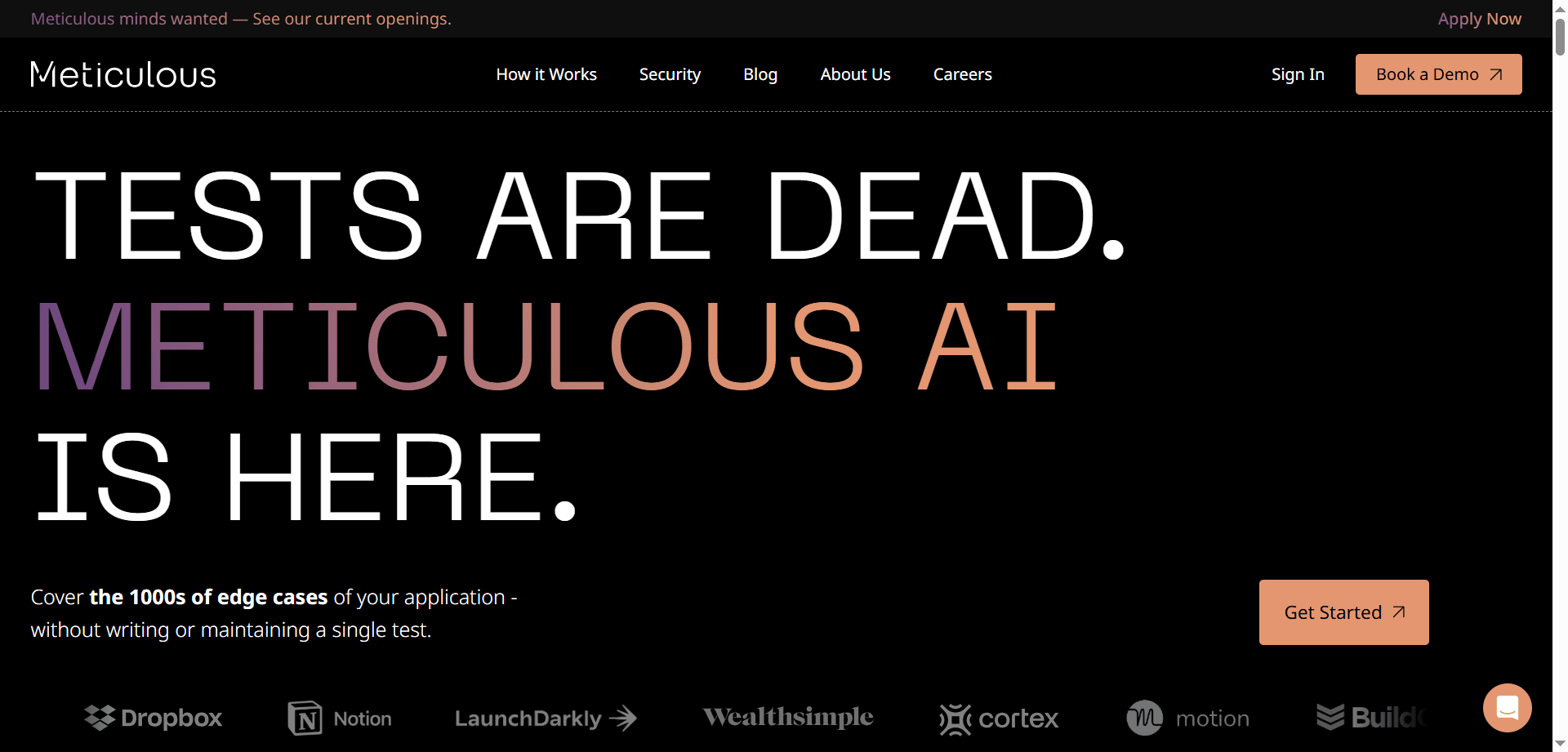 Meticulous Visual Regression Testing