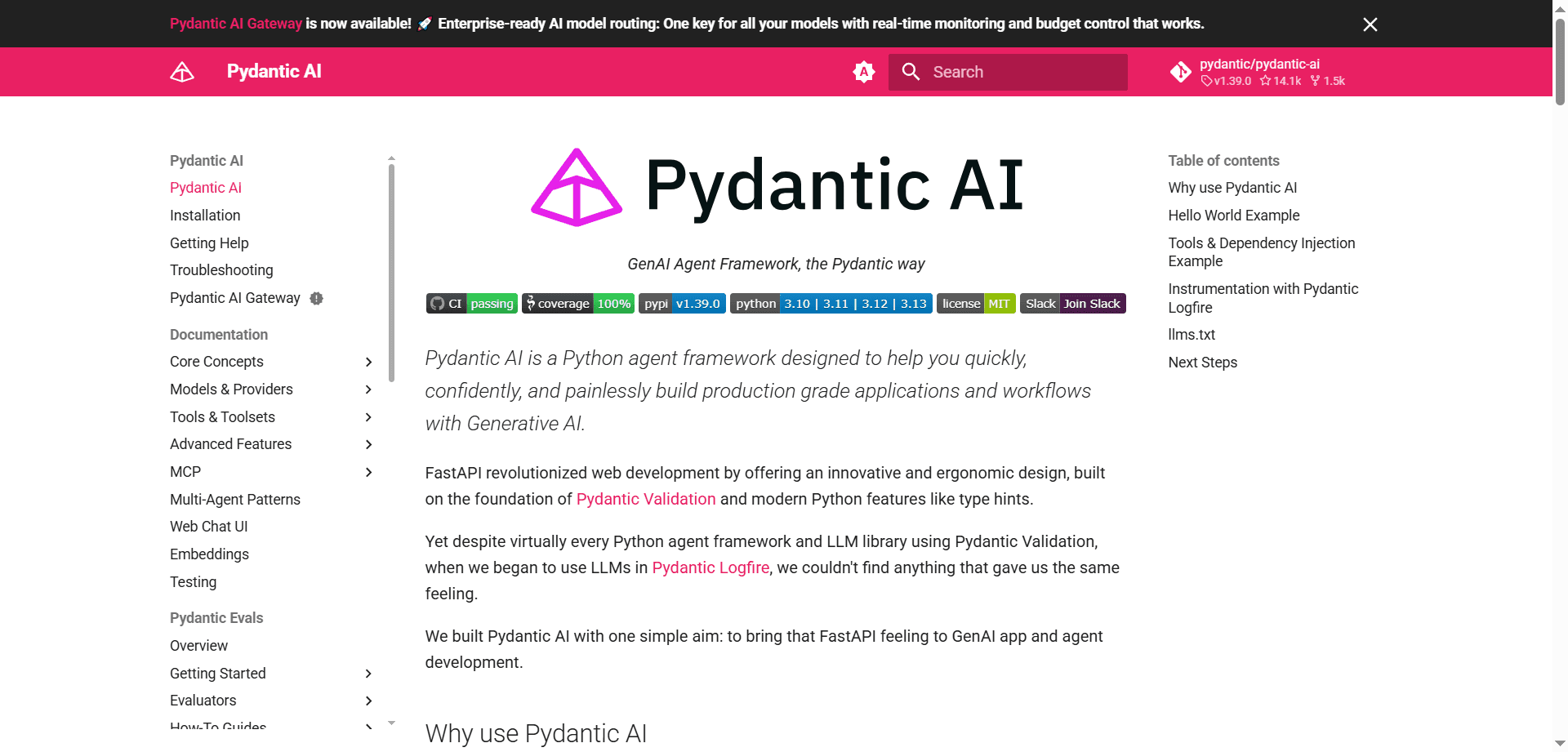 Pydantic AI Framework
